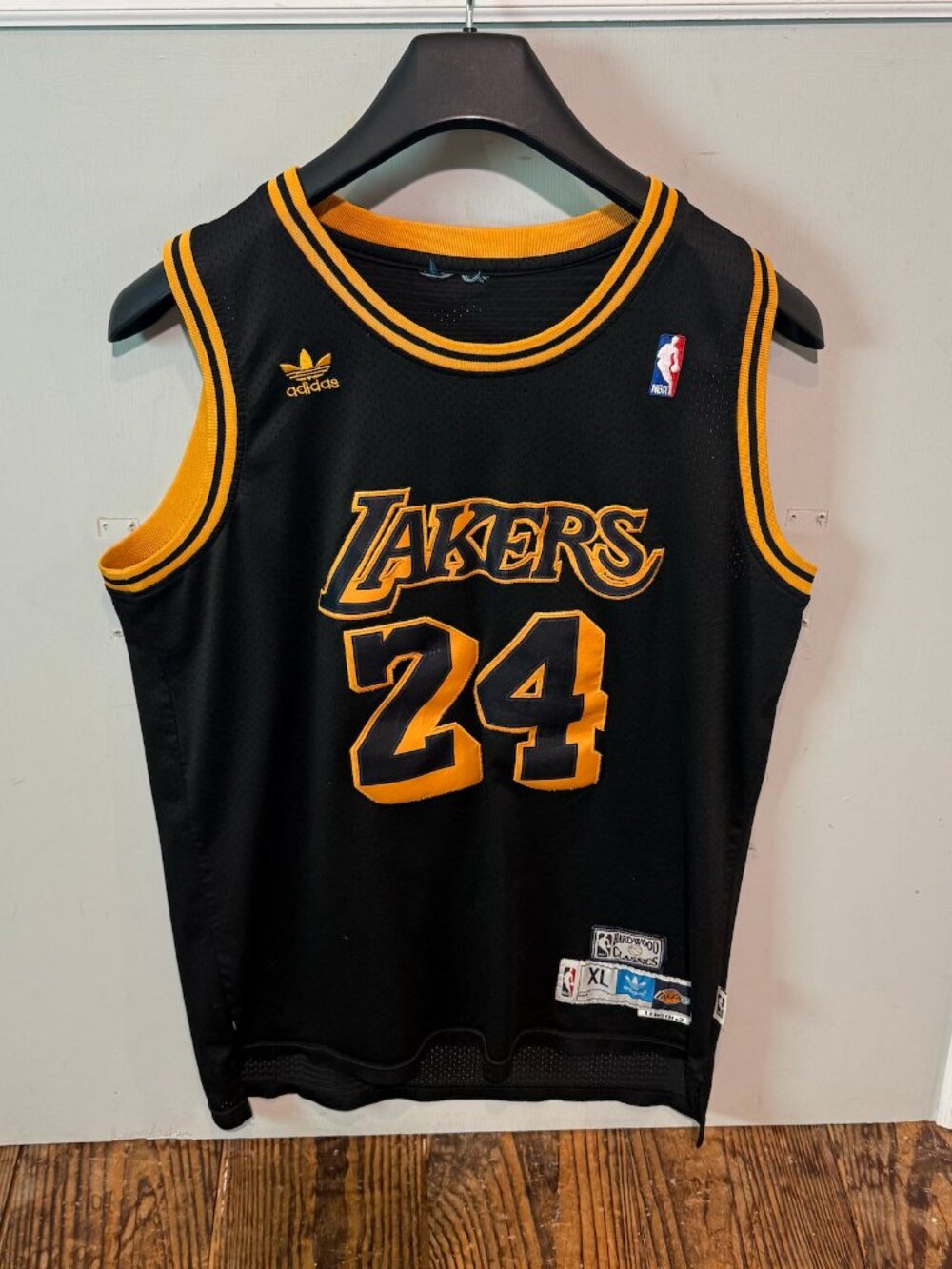 Vintage Adidas Kobe Bryant Lakers #24 Hardwood Classic Jersey Men's Size XL Rare